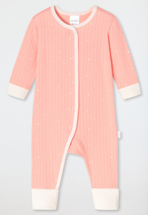 Combinaison bébé longue Tencel Vario étoiles pêche - Natural Love