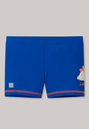 Pantaloncino da bagno retrò in tessuto lavorato a maglia con fattore di protezione solare 40+, blu reale: Rat Henry