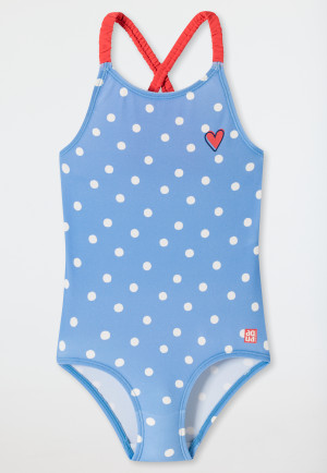 Swimsuit knitware dots light blue - Aqua Kids Girls
