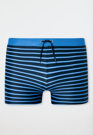 Maillots de bain tricot recyclé SFP 40+ sport scolaire rayures aquarium - Aqua Teen Boys