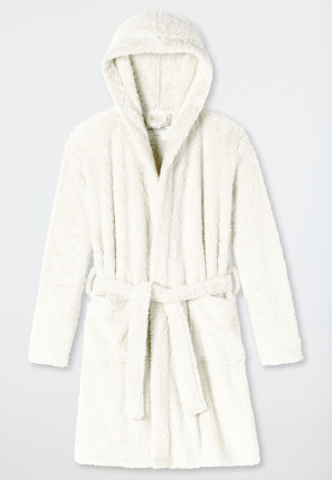 Bademantel Teddy-Fleece off-white - Original Classics