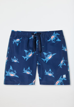 Pantaloncini da bagno intrecciati con squali multicolore - Aqua Kids Boys