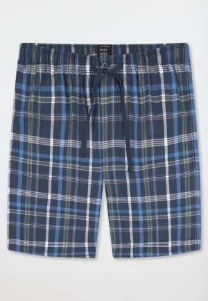 Bermuda kurz Webware indigo kariert - Mix+Relax