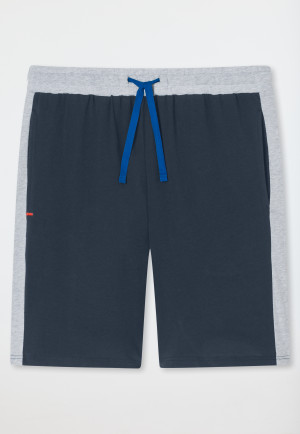 Bermuda shorts Organic Cotton stripes midnight blue - Mix+Relax