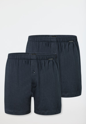 Boxer confezione da 2 in jersey blu notte - Boxershorts Multipacks