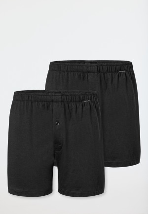 Boxer confezione da 2 in jersey nero - Boxershorts Multipacks