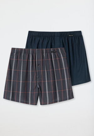 Boxershorts 2-pack woven uni checked multicolore - Boxershorts Multipacks