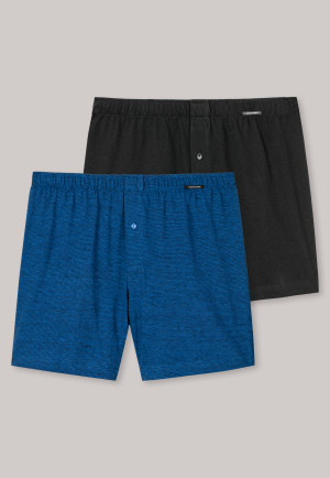 Boxer uni et rayé multicolore en jersey par lot de deux - Tension Release