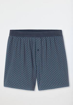 Boxer in Organic Cotton a fantasia grafite - Comfort Fit