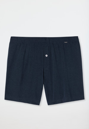 Boxer shorts Tencel pinstripe pattern dark blue - selected! premium inspiration