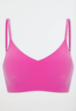 Bustier Mikrofaser herausnehmbare Pads fuchsia - Invisible Soft
