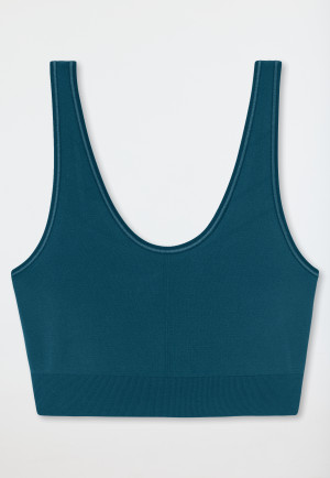 Bustino reversibile in petrolio - Casual Seamless