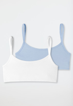 Bustiers 2er-Pack Organic Cotton weiß/ air - 95/5