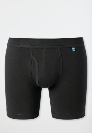 Cycling shorts fly black - Long Life Cotton