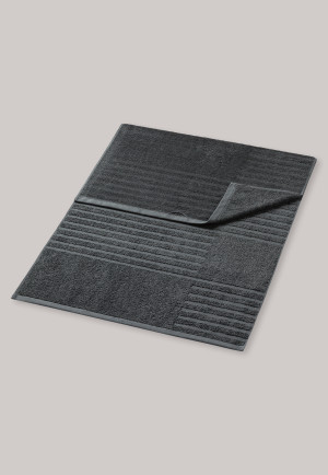 Anthracite-colored shower towel 70*140cm, structured