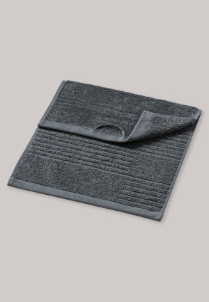 Guest towel fabric anthracite 30 x 50