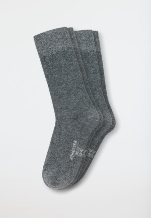 Lot de 2 chaussettes pour homme anthracite chiné - 95/5