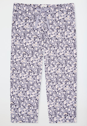 Pantalon 3/4-long Fleurs imprimé multicolore - Mix+Relax