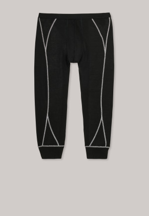 Hose 3/4-lang Thermowäsche extra warm schwarz - Sport Thermo Plus