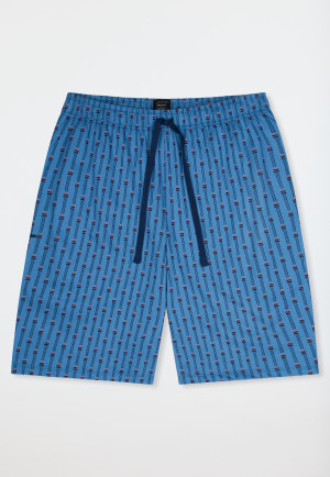 Hose kurz blau gemustert - Mix+Relax