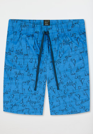 Pantaloni corti a fantasia indaco - Mix+ Relax