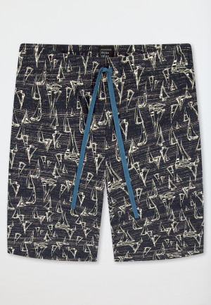 Pantalon court bleu marine - Mix+Relax