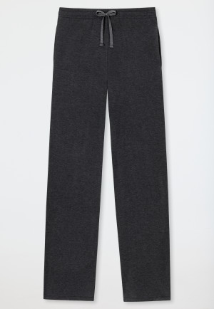 Pantaloni lunghi di colore grigio scuro screziato - Revival Sonia
