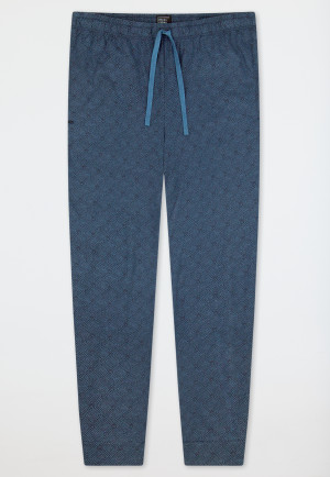 Pantaloni lunghi in jersey blu atlantico fantasia - Mix+ Relax