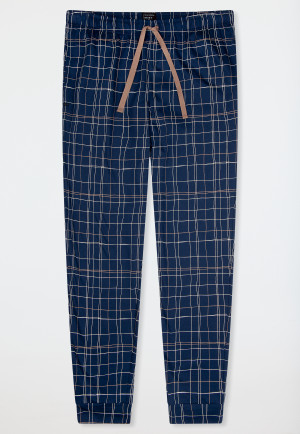 Hose lang Jersey Bündchen Karos multicolor - Mix+Relax
