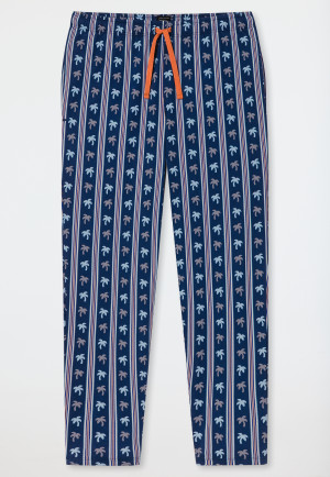 Pants long checks graphite printed - Mix+Relax