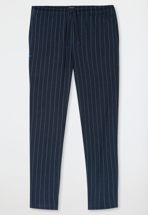 Pantalon long bleu nuit rayé - Mix+Relax