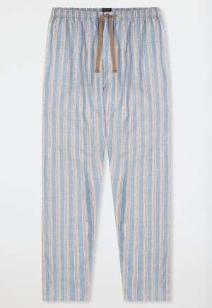 Hose lang Webware blau gestreift - Mix+Relax