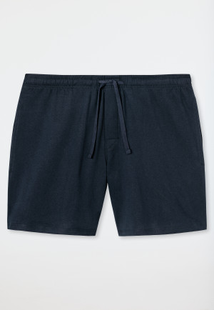 Long jersey boxers dark blue - Mix & Relax Cotton