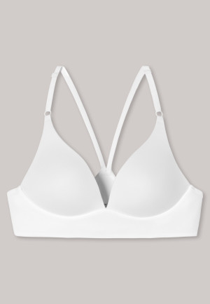 Lounge bra microfiber without clasp racerback white - Mix & Relax Lounge