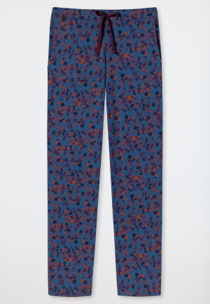 Lounge pants long jersey flowers multicolored - Mix & Relax