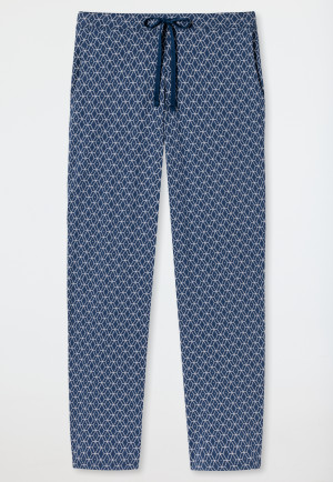 Lounge pants long jersey patterned multicolored - Mix & Relax