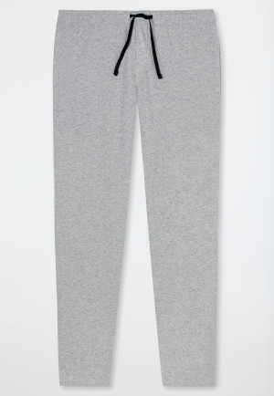 Loungehose lang Jersey grau-meliert - Mix+Relax