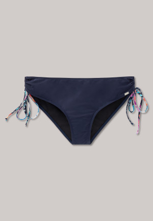Midi bikini briefs variable side straps admiral blue - Tropic Paradise