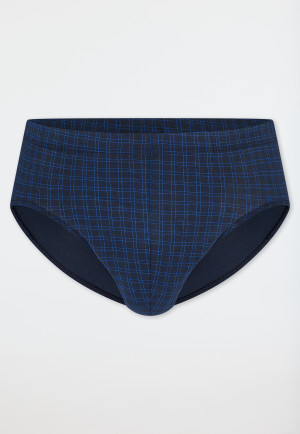 Minislip bleu foncé carreaux - Cotton Casuals