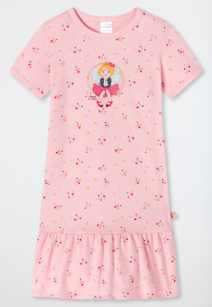 Sleep shirt short-sleeved organic cotton flounce flowers ballerina pink - Princess Lillifee