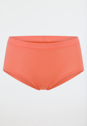 Double rib panty Organic Cotton peach - Pure Rib