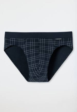 Slip Rio interlock fin imprimé bleu nuit/blanc - Fine Interlock