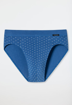 Slip Rio in cotone biologico con fantasia, blu acqua/nero - Fashion Daywear