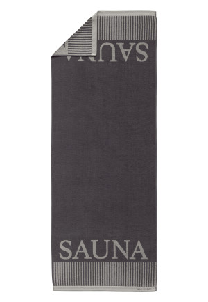 Serviette de sauna 75x200 anthracite - SCHIESSER Home