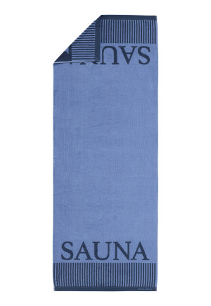 Serviette de sauna 75 x 200 bleu clair  SCHIESSER Home