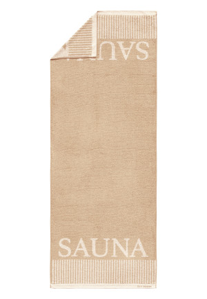 Sauna towel 75x200 sand - SCHIESSER Home