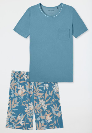 Pyjamas short blue gray - Comfort Nightwear