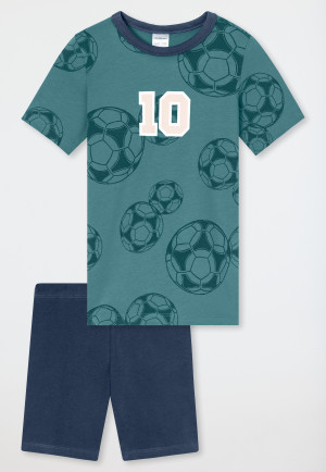 Short pyjamas soccer green - Boys World