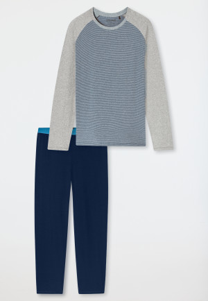 Pigiama lungo blu scuro - 95/5