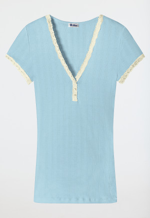 T-shirt manches courtes bluebird - Revival Agathe